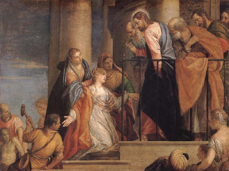 VERONESE (Paolo Caliari) Raising of the youth of Nain oil painting image